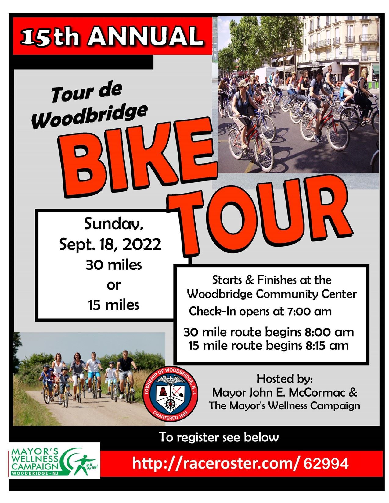 Bike Tour flyer 2022