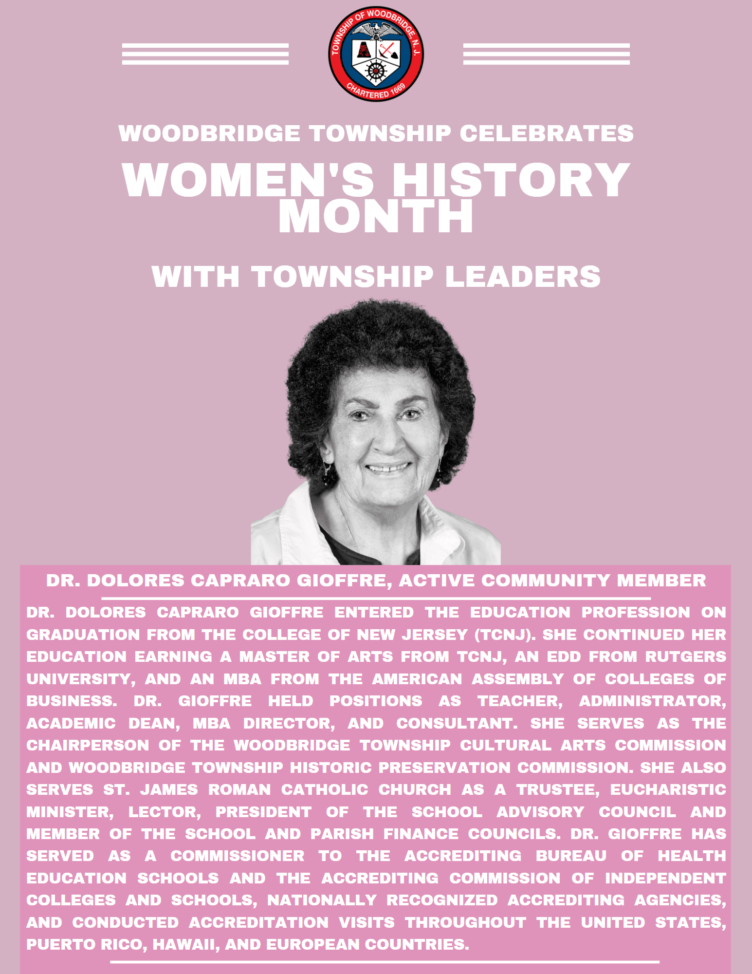 Dr. Dolores Capraro Gioffre WHM