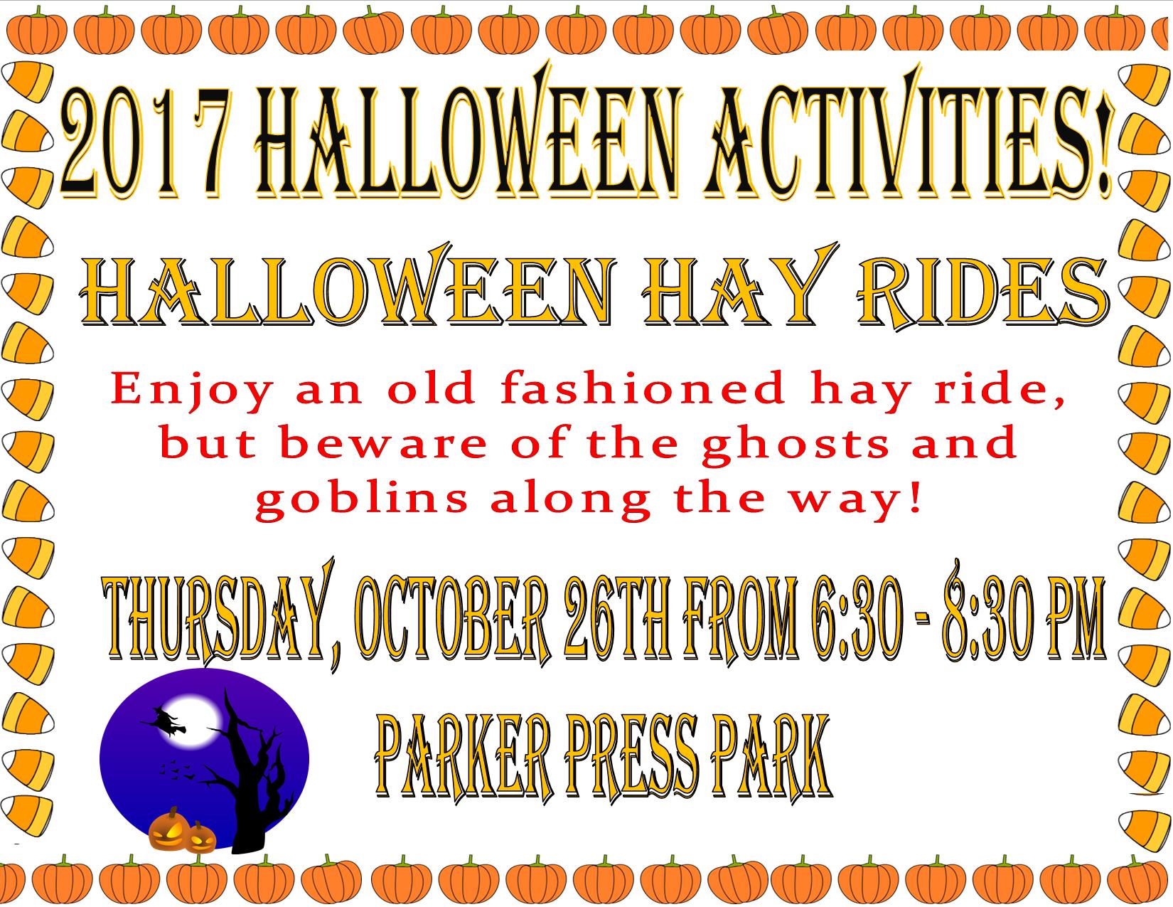 Rec Halloween Hayrides 10-26-17