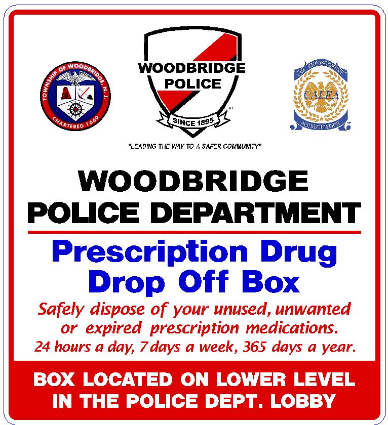 Woodbridge Police Department Prescription Druge Drop Off Box