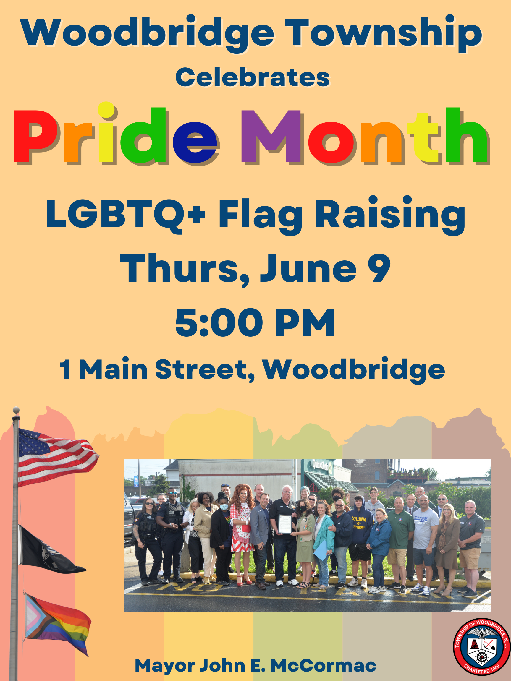 pride month flag raising 