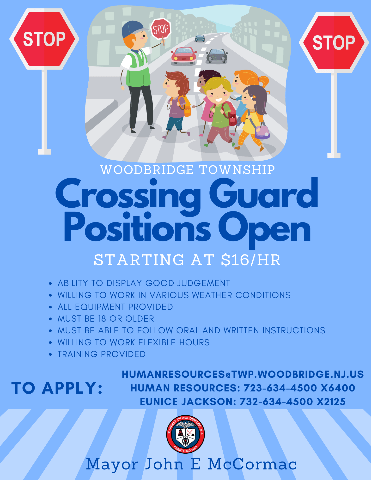 crossing guard positions 